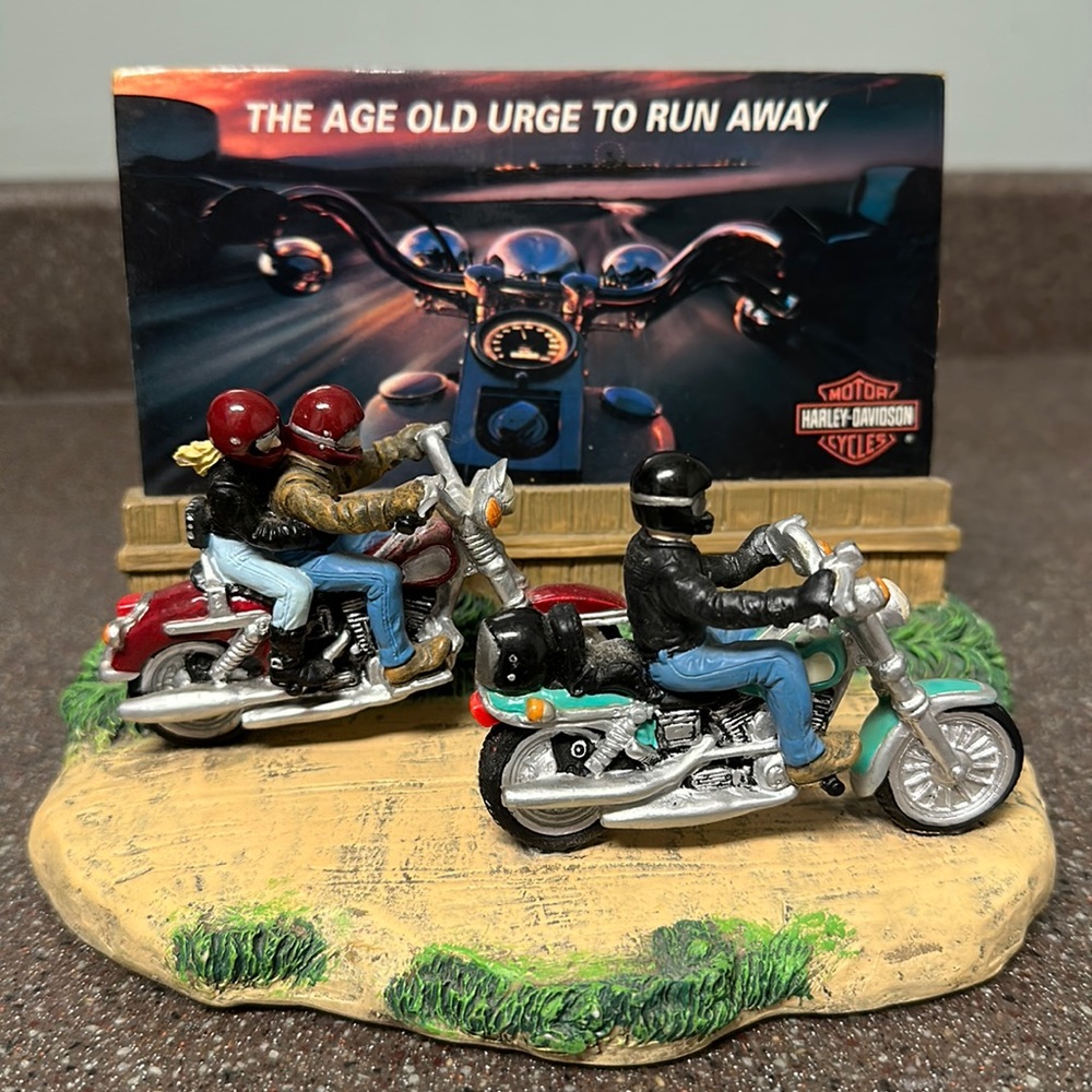 Harley Davidson “The Age Old Urge To Run Away” Figurine